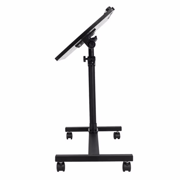 Four Wheel All Black Household Multifunctional Lifting Computer Desk