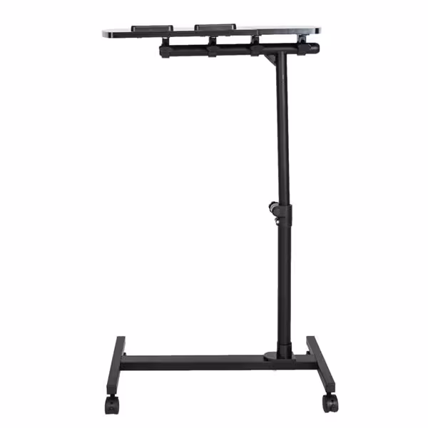 Four Wheel All Black Household Multifunctional Lifting Computer Desk