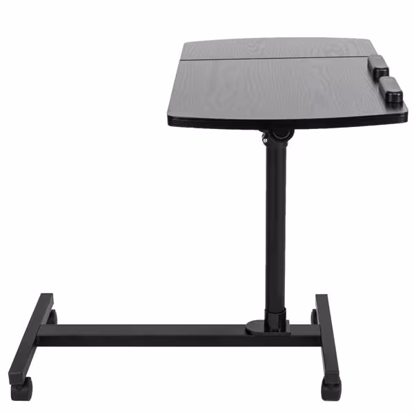 Four Wheel All Black Household Multifunctional Lifting Computer Desk