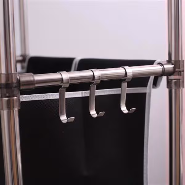 Laundry Basket 3-tier Laundry Sorter With 4 Removable Bags For Organizing Clothes, Laundry, Light Laundry, Dark Laundry, 3 Hooks