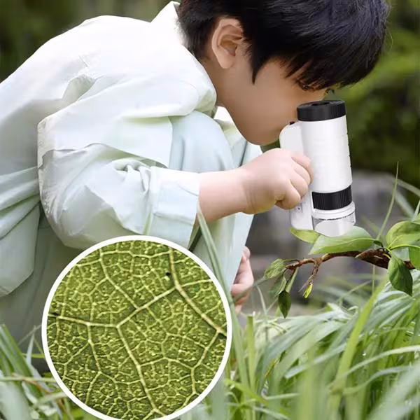 Bio Educational Science Experiment Toy Gift, Microscope For Kids - 5804A Black