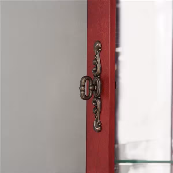 Corner Rare Cabinet With Lamp Corner Display