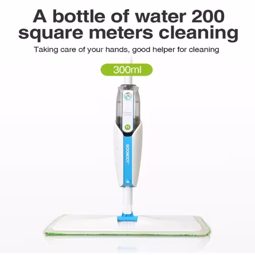 Washable Mat Spray Mop - Superfine Fiber Mop With 300ML Reusable Bottle, Suitable For Wood, Hardwood, Laminate, Ceramic Tile, Etc