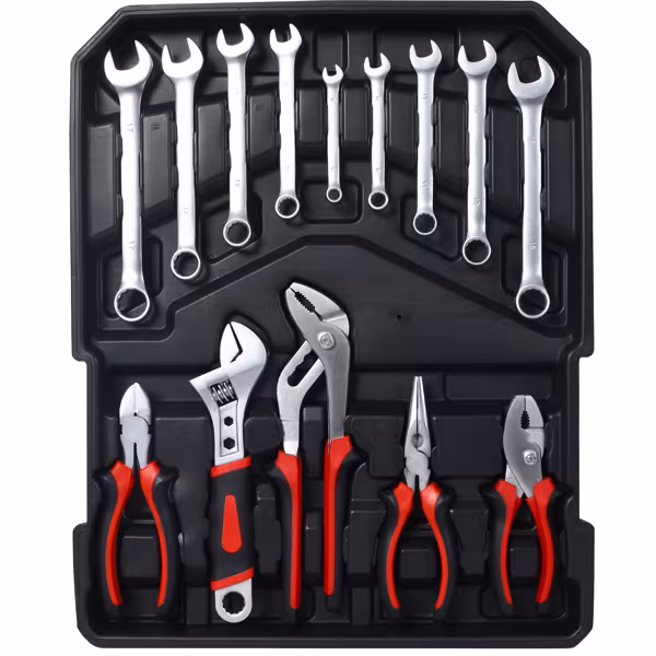 899 Piece Men's Home Repair Tool Set With 4 Drawers Tool Box Organizer