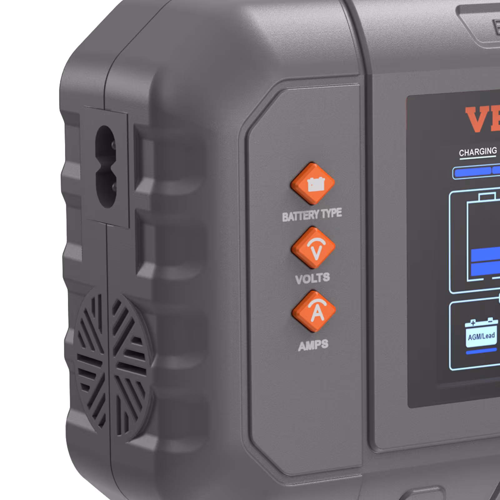 VEVOR Smart Battery Charger, 35-Amp, Lithium LiFePO4 Lead-Acid Car Battery Charger With LCD Display, Trickle Charger Maintainer Desulfator For Boat Motorcycle Lawn Mower Deep Cycle