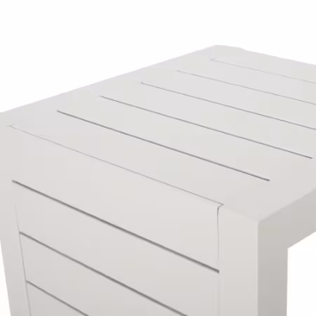 CAPE CORAL ALU C-SHAPED TABLE GREY