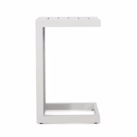CAPE CORAL ALU C-SHAPED TABLE GREY