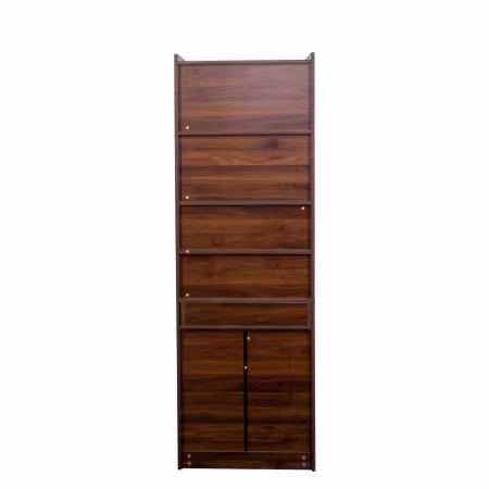 Fold-Out Convertible Writing Table, Desk Cabinet With Shelf And Drawer Multi-Function Home Office Workstation