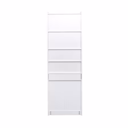 Fold-Out Convertible Writing Table, Desk Cabinet With Shelf And Drawer Multi-Function Home Office Workstation