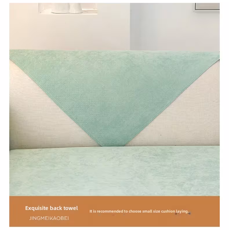 New Style Waterproof Sofa Cushion Anti-scratch Sofa Cover Solid Color Chenille Non-slip Four Seasons Universal Sofa Protection Cover