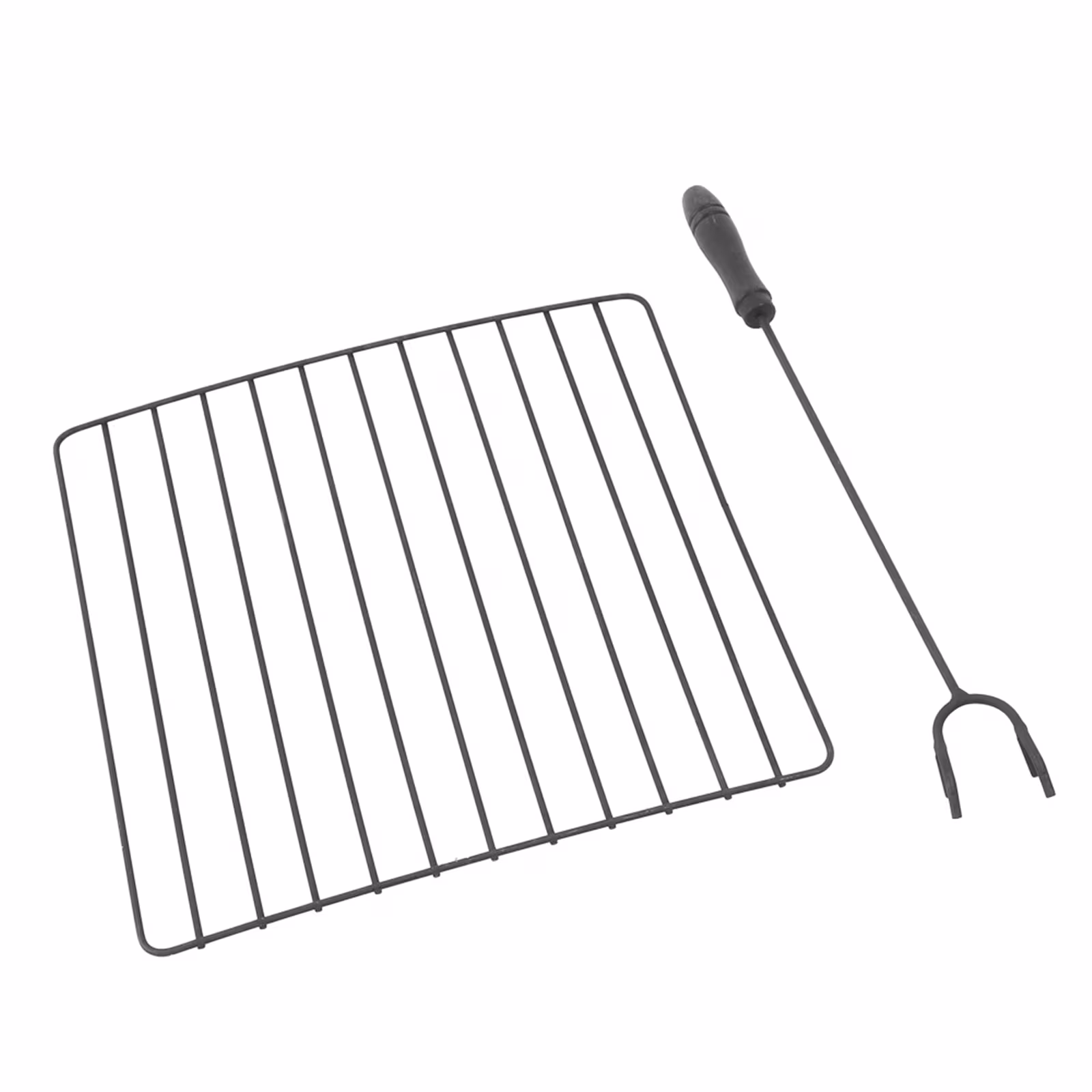 32 Inch Wrought Iron Square Black Firewood Brazier