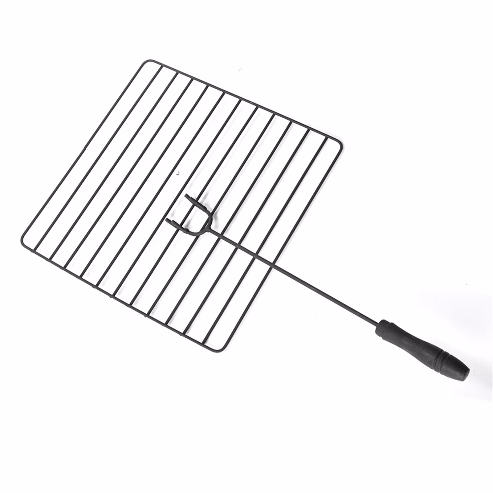 32 Inch Wrought Iron Square Black Firewood Brazier