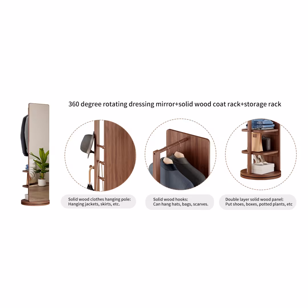 Full Ength Mirror, Rubber Wood Mirror 65.7x17.7 Inches Mirror width=