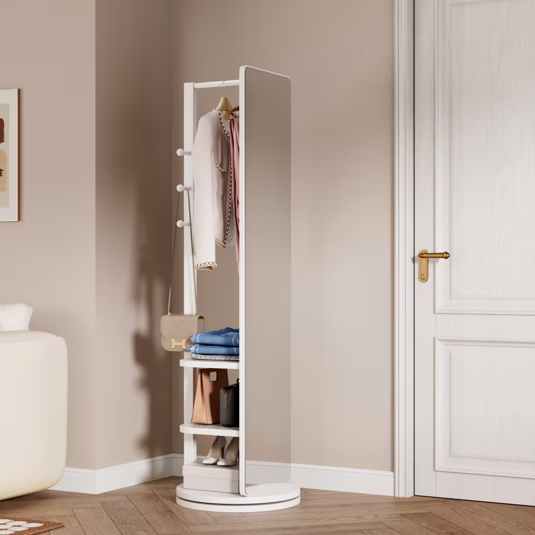 Full Ength Mirror, Rubber Wood Mirror 65.7x17.7 Inches Mirror width=