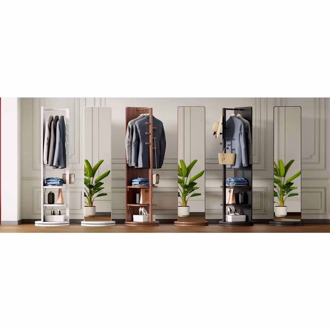 Full Ength Mirror, Rubber Wood Mirror 65.7x17.7 Inches Mirror width=