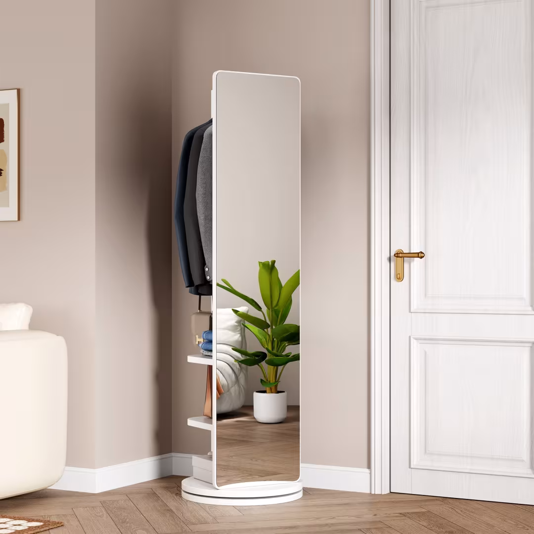 Full Ength Mirror, Rubber Wood Mirror 65.7x17.7 Inches Mirror width=