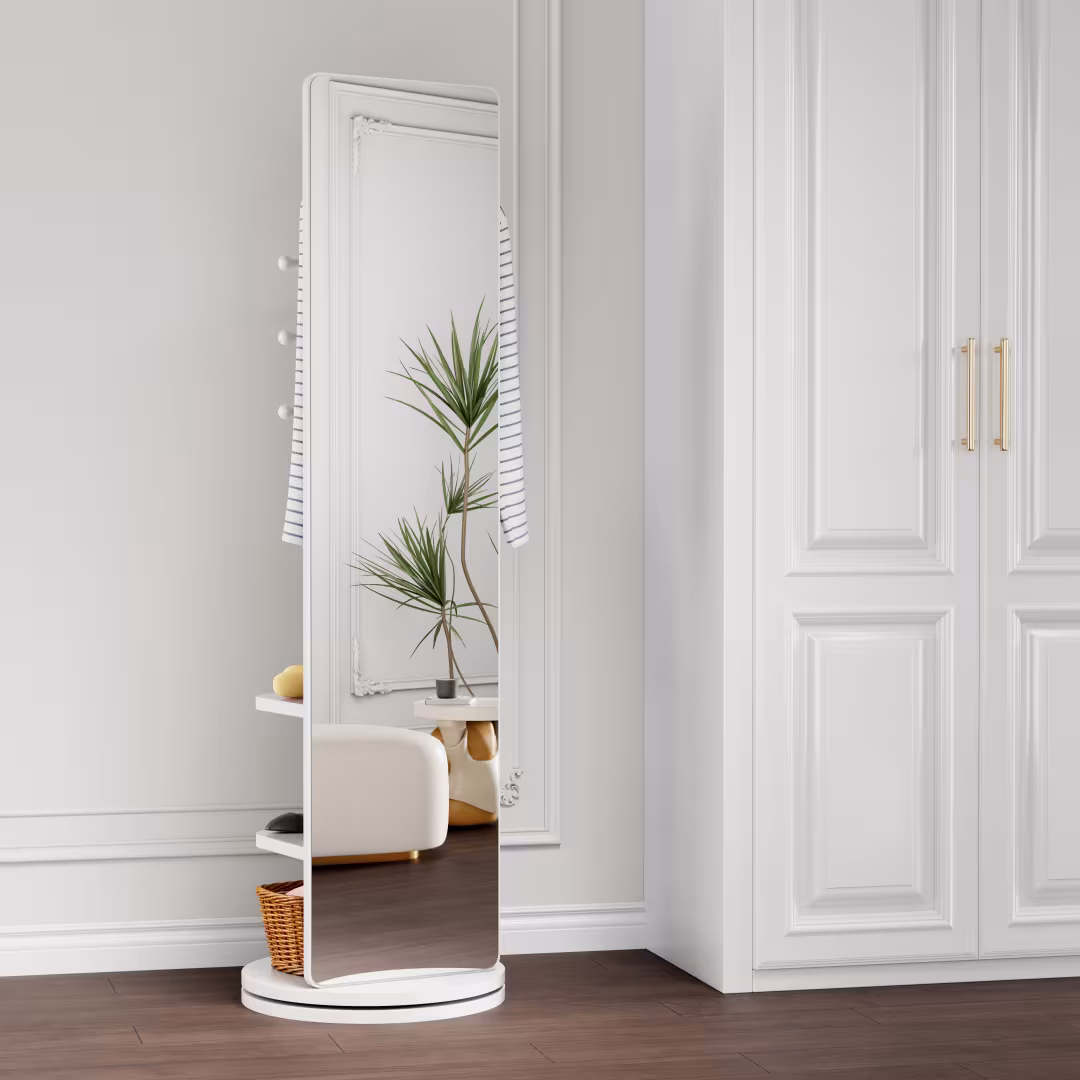 Full Ength Mirror, Rubber Wood Mirror 65.7x17.7 Inches Mirror width=