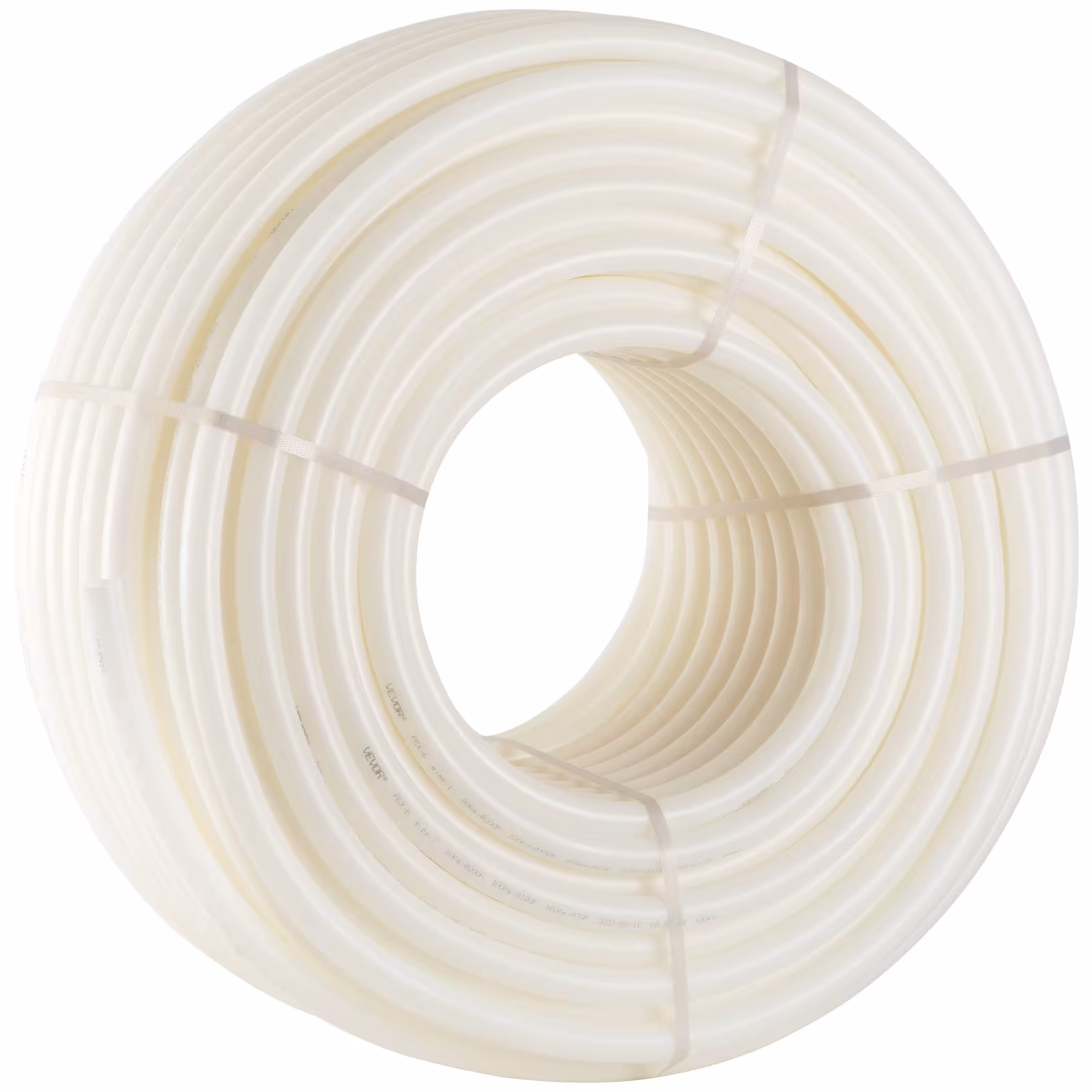 VEVOR PEX Pipe, 1 Inch X 500 FT PEX Tubing, Non Oxygen Barrier White PEX-B Pipe, Flexible PEX Water Line For RV Sewer Hose, Plumbing, Radiant Heating