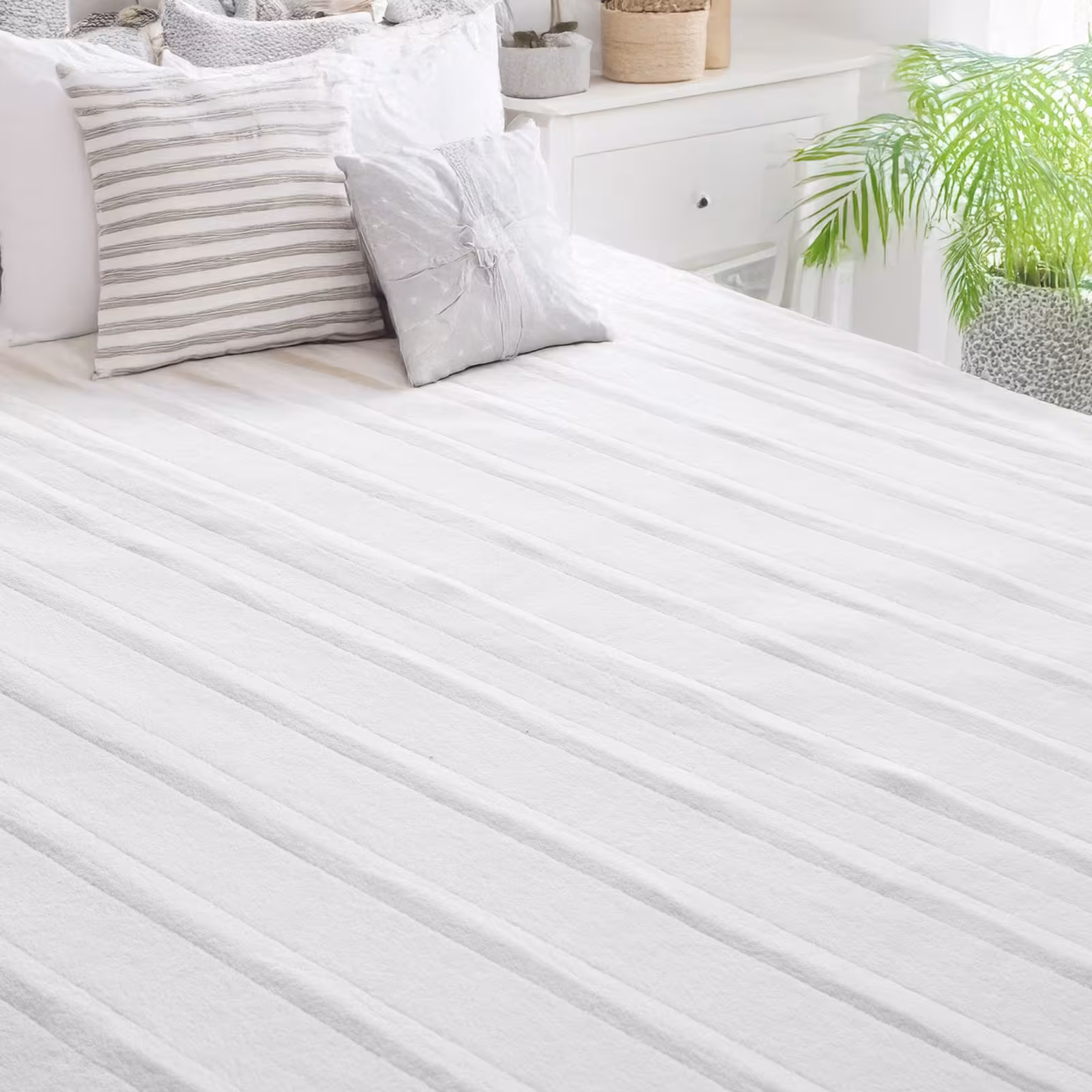 VEVOR Heated Mattress Pad 54x75 In Full Electric Warmer Coral Fleece Auto Off