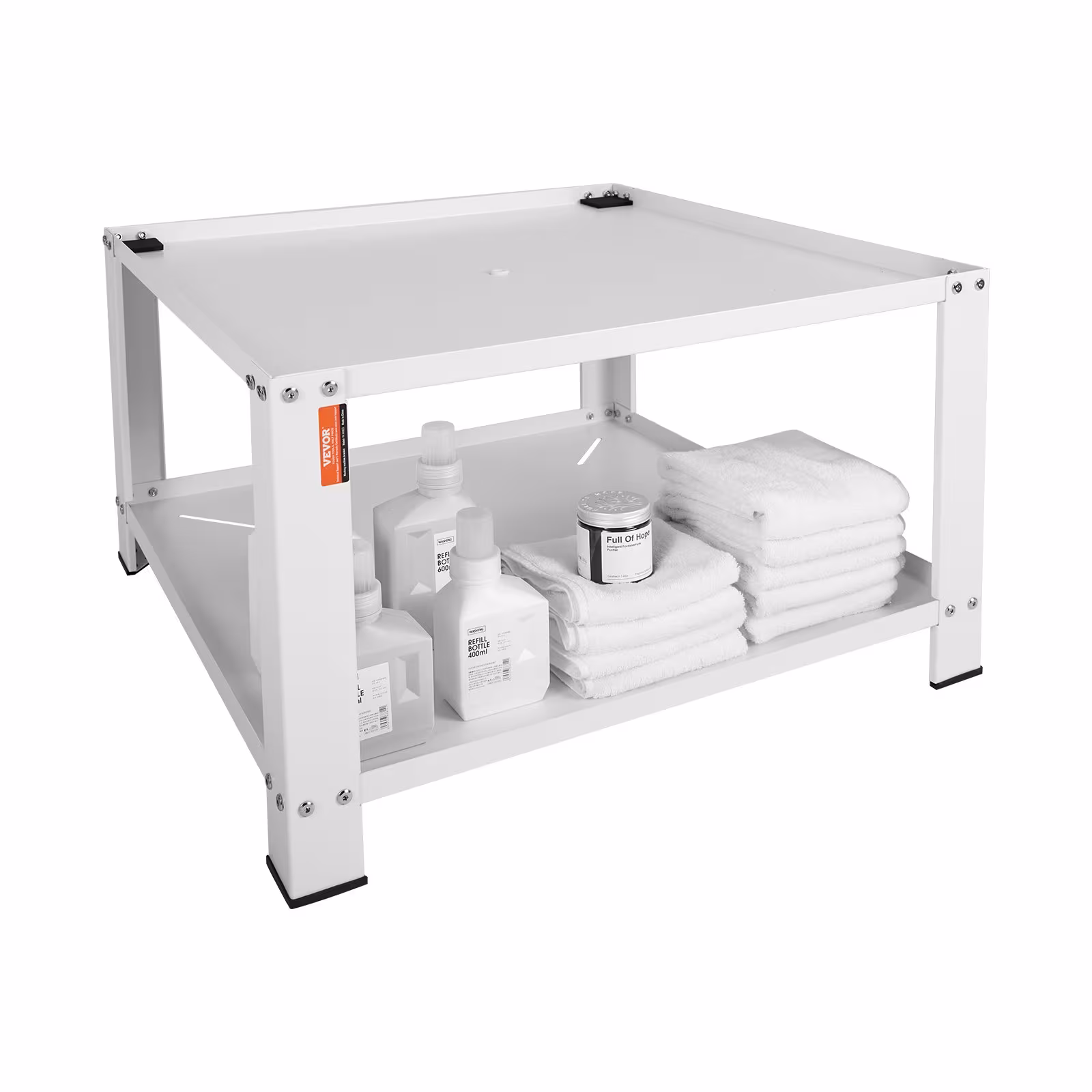 Laundry Pedestal With Storage Shelf, Washer And Dryer Base Stand Platform Universal Fit 660lbs Capacity, Heavy Duty Steel Multi-Functional Base For Washing Machine