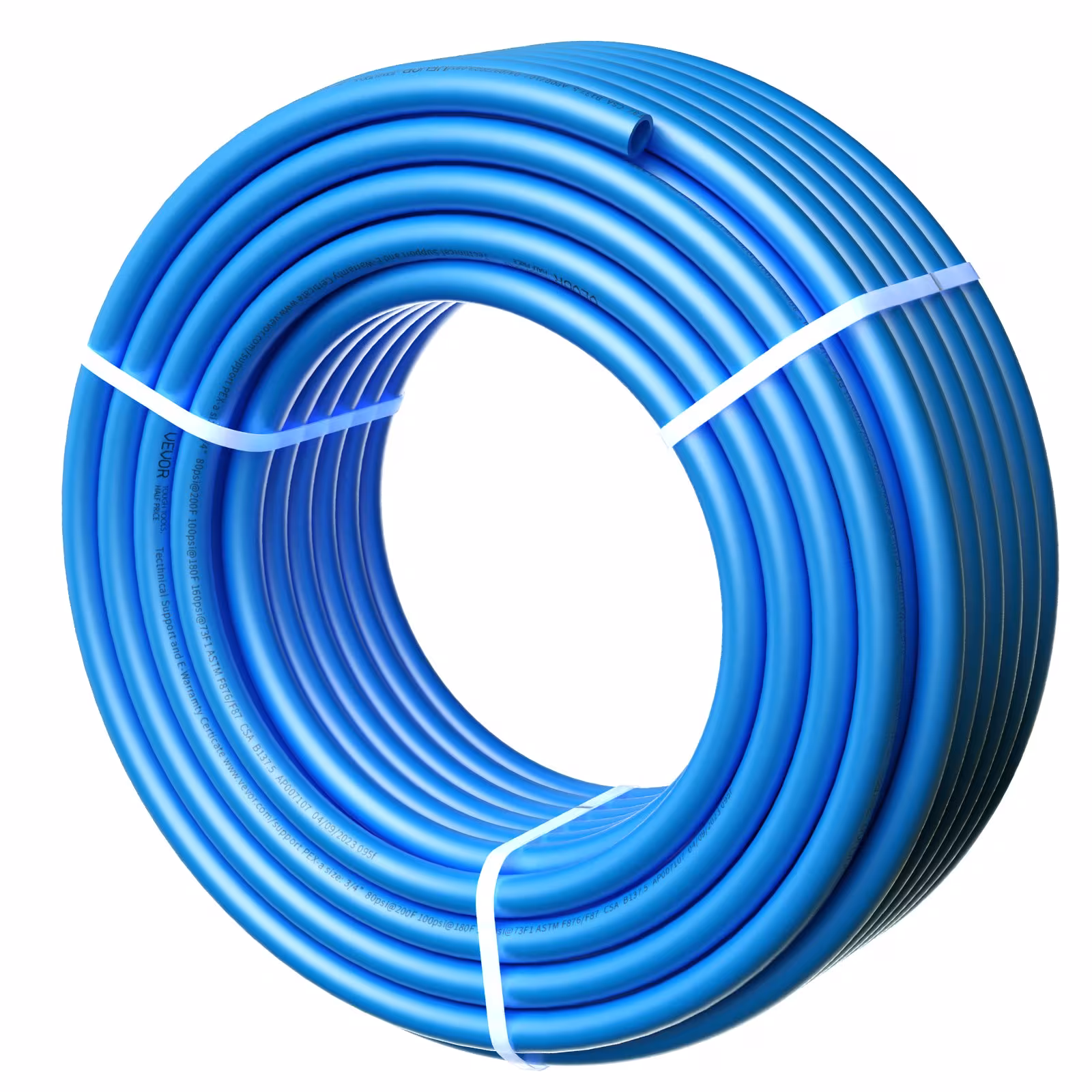 Feet Length PEX-A Flexible Pipe Tubing For Potable Water, Pex Water Lines For Hot Cold Water Easily Restore, Plumbing Applications With Free Cutter,Blue