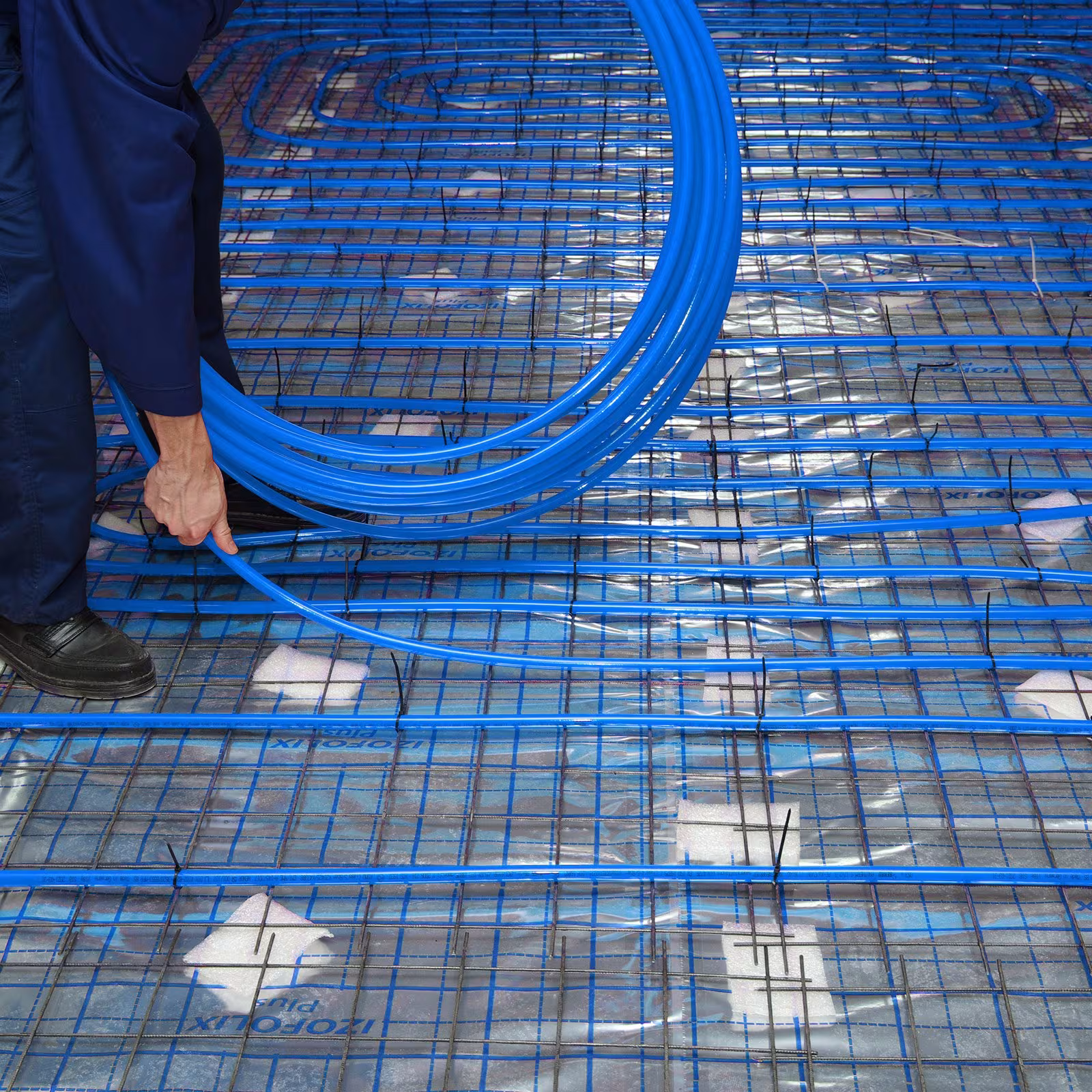 Feet Length PEX-A Flexible Pipe Tubing For Potable Water, Pex Water Lines For Hot Cold Water Easily Restore, Plumbing Applications With Free Cutter,Blue