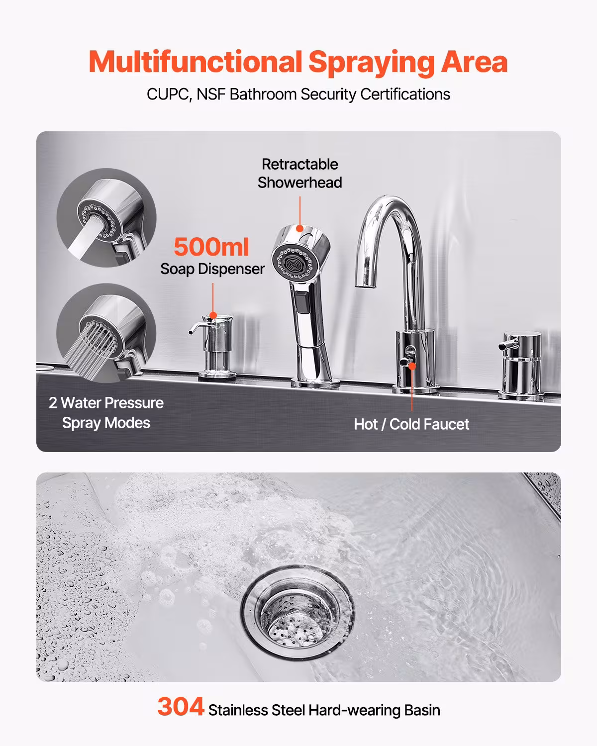 61 Inch Dog Grooming Bath Tub Stainless Steel W Ramp Water Filter