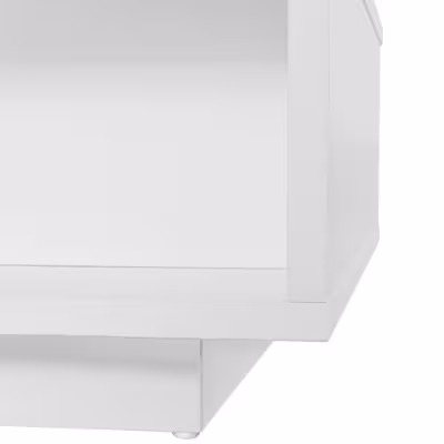 Led Coffee Table With 2 Drawer Storage, High Gloss Coffee Table For Living Room Open Storage Space Centre Table With 16-Color Led Lights,End Table For Home Office Furniture, White