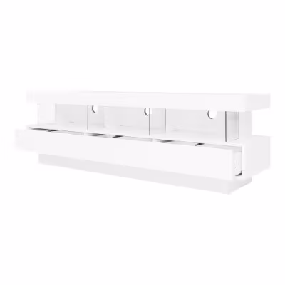 TV Stand Cabinet High Gloss TV Stand Unit With LED Lights 160CM, 3 Drawers, 3 Open Storage Space, For Bedroom Living Room Home Furniture