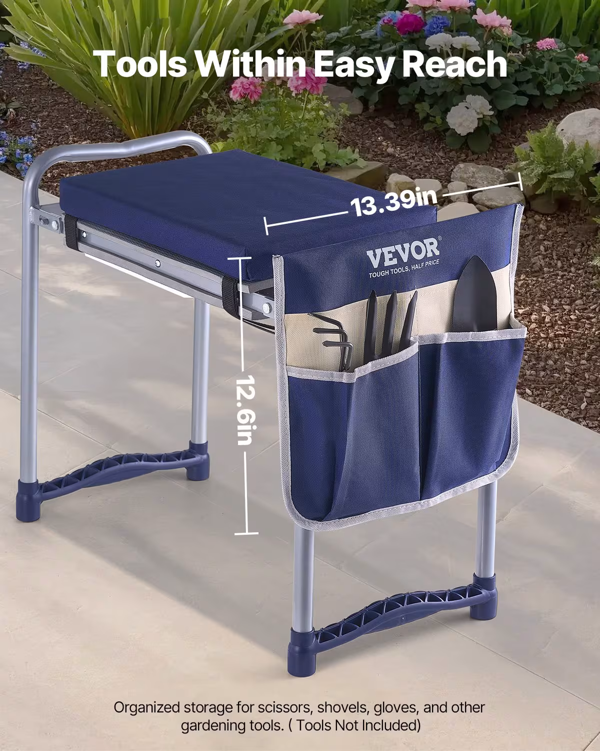 Garden Kneeler EVA Pad 2 In 1 Folding Garden Kneeling Stool Heavy Duty