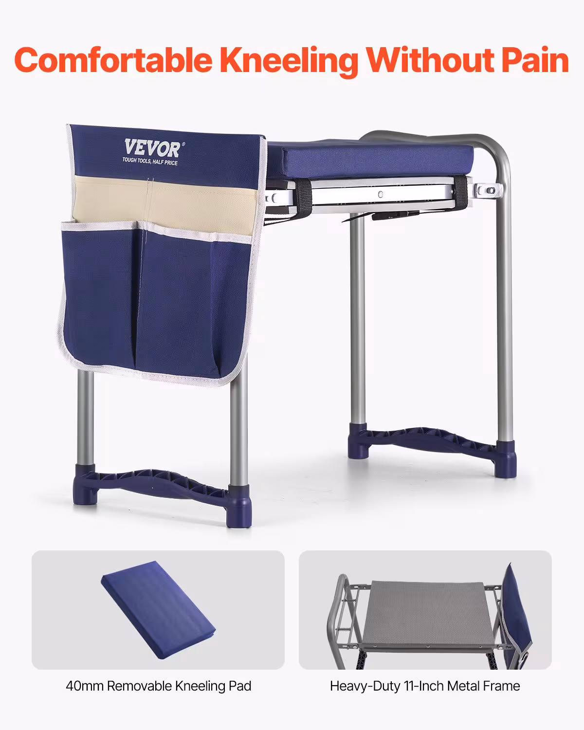 Garden Kneeler EVA Pad 2 In 1 Folding Garden Kneeling Stool Heavy Duty