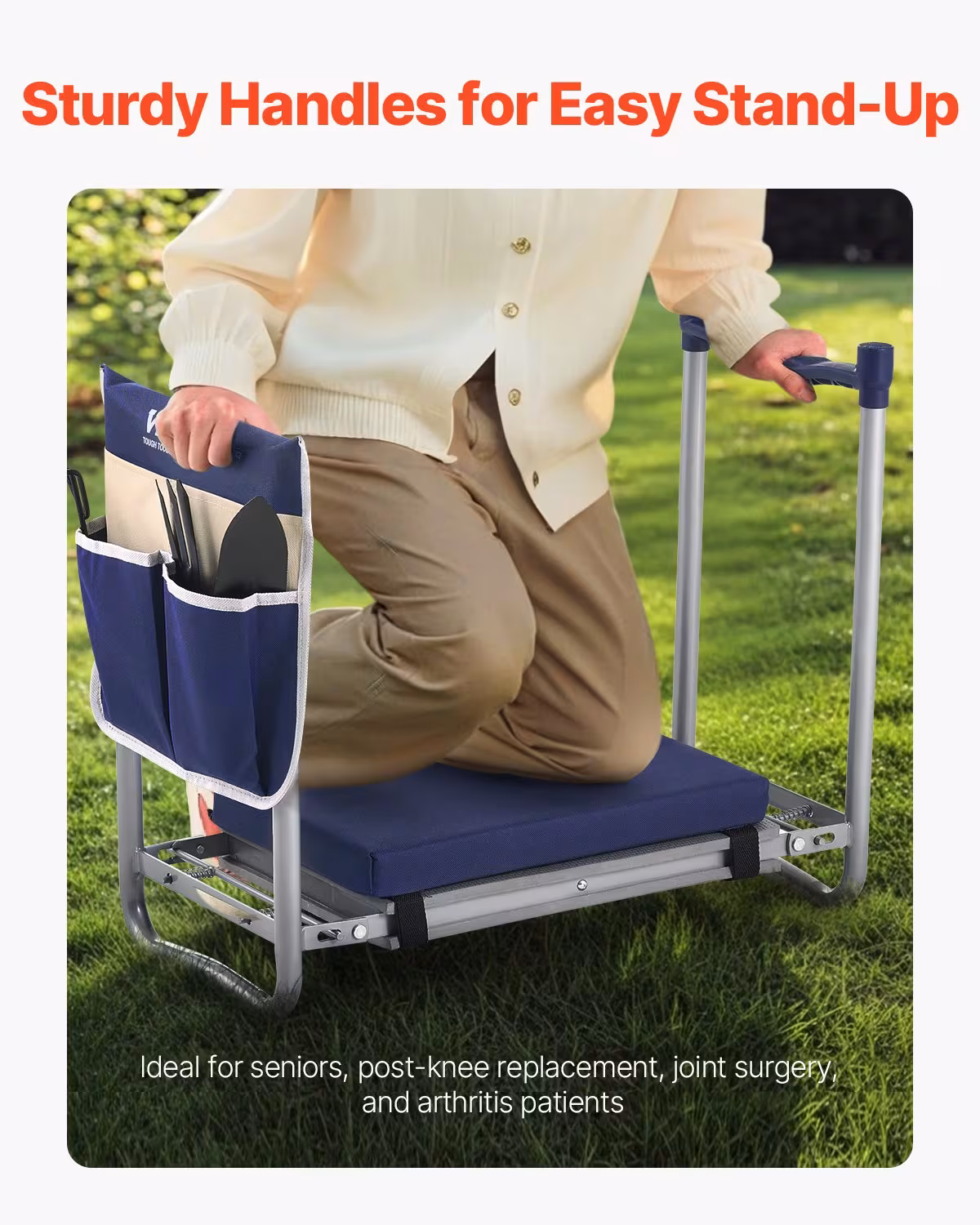 Garden Kneeler EVA Pad 2 In 1 Folding Garden Kneeling Stool Heavy Duty