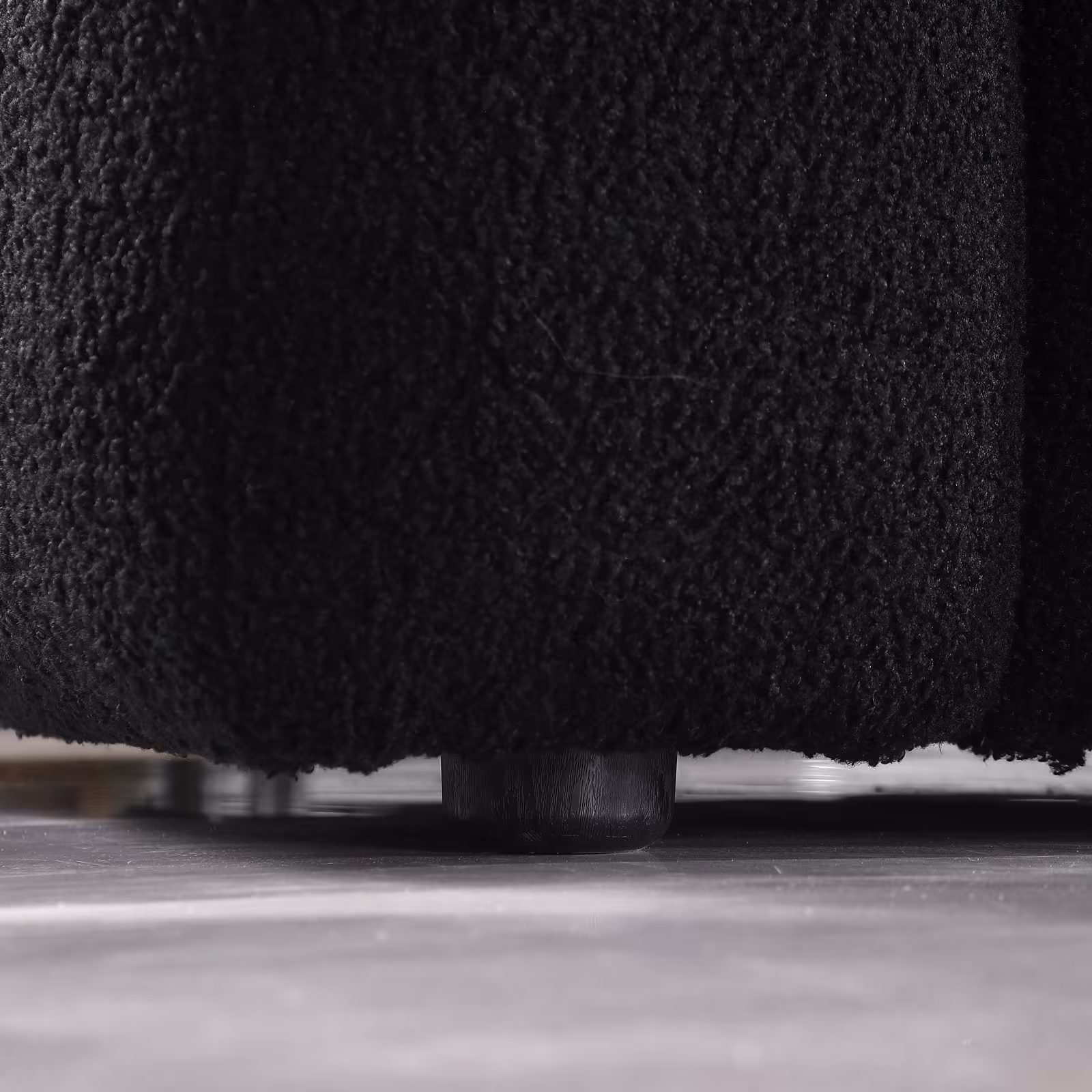 62.2length ,35.83inch Deepth ,human Body Structure For USA People, Marshmallow Sofa,boucle Sofa ,BLACK Color, 2 Seater