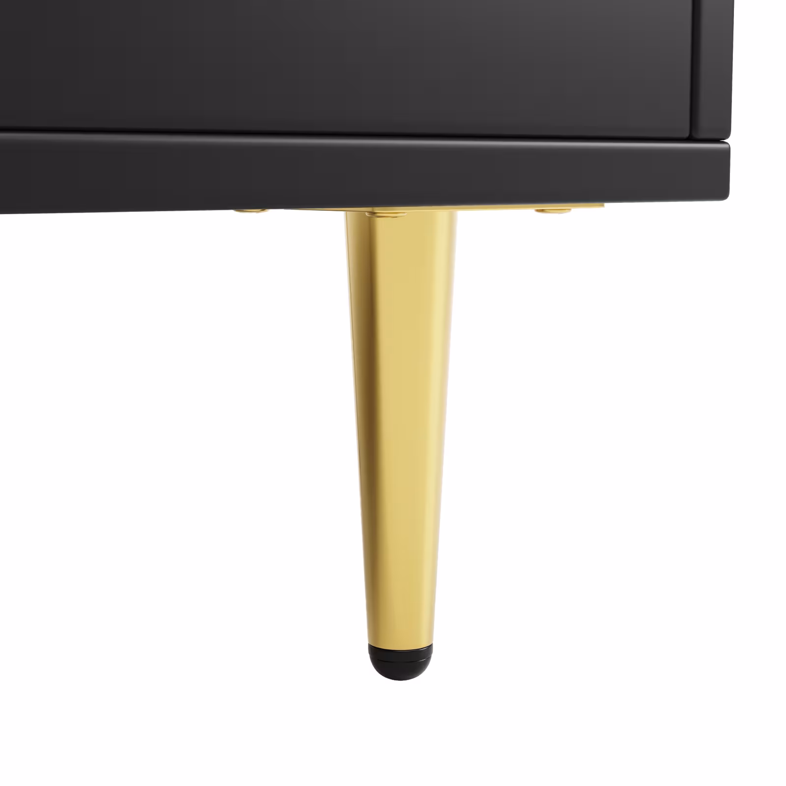 Multi-purpose Storage Cabinet145 X 39 X 171 Cm, Modern Design, With Changhong Glass Door, Wine Glass Holder, Multi-layered Storage Space, Black With Gold Decoration, Suitable For Home And Restaurant