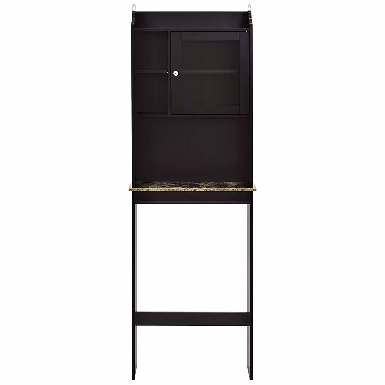 Modern Over The Toilet Space Saver Organization Wood Storage Cabinet For Home, Bathroom - Espresso