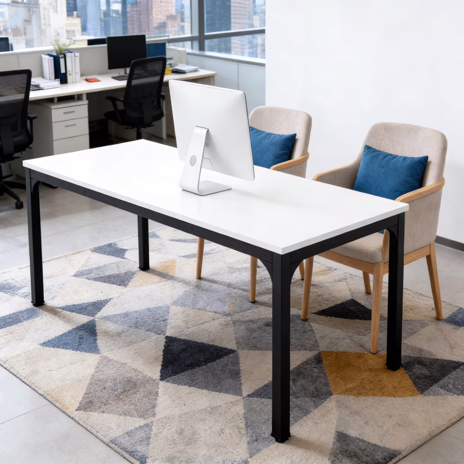 Modern Computer Desk,Rectangle Workspace Desk,Executive Desk