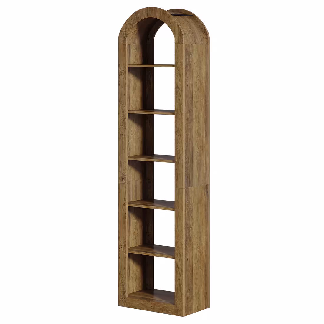 Open Bookcase,Arched Display Shelf