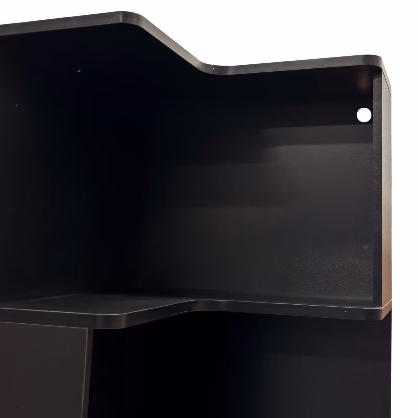 Corner Book Shelf - 5 Tier Corner Bookshelf Bookcase With Baffle, Freestanding L Shaped Display Shelf Stand With Led Lights For Home Office, Living Room, Bedroom, Kitchen