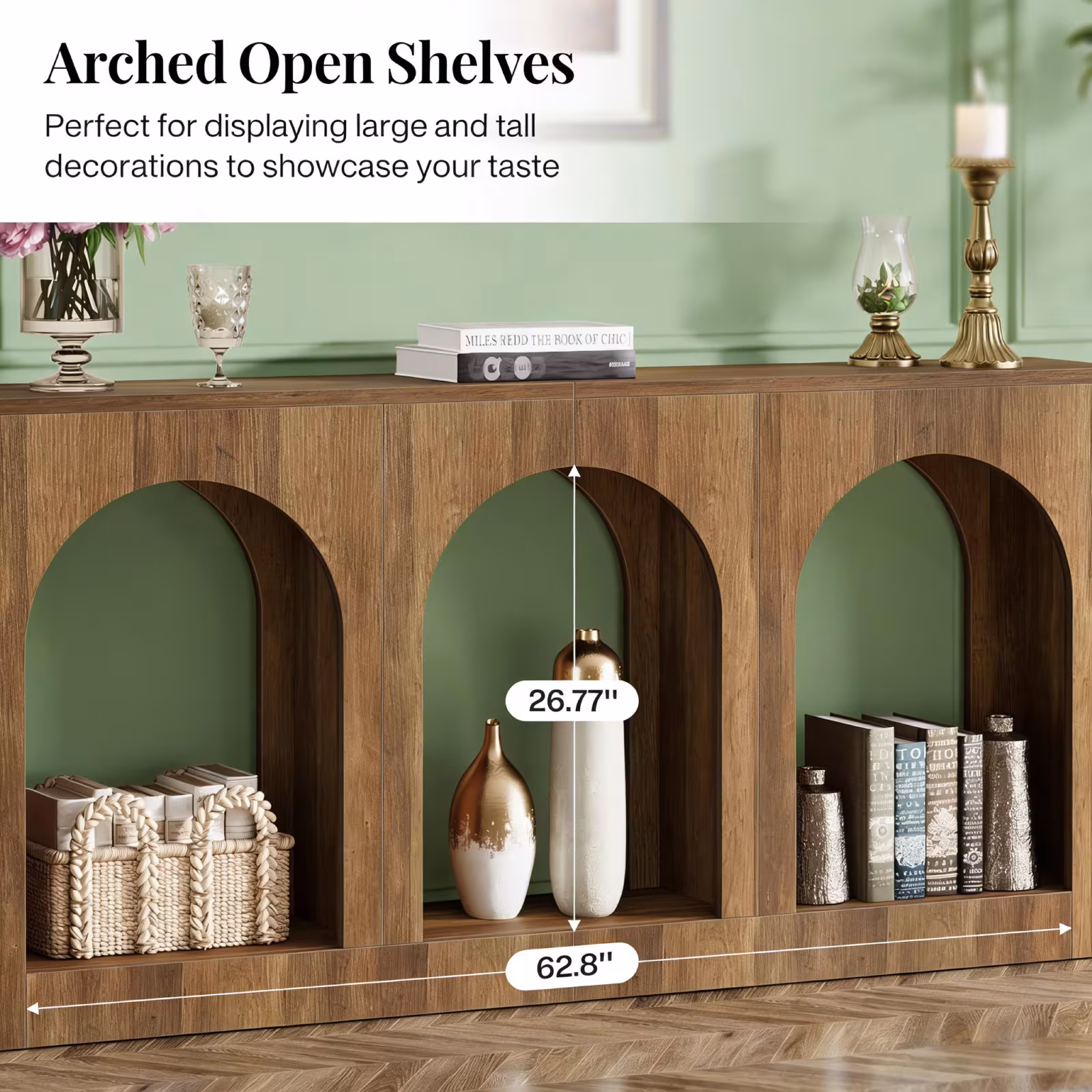 Classic Design Side Table,Arched Entryway Table,Console Table Only Table