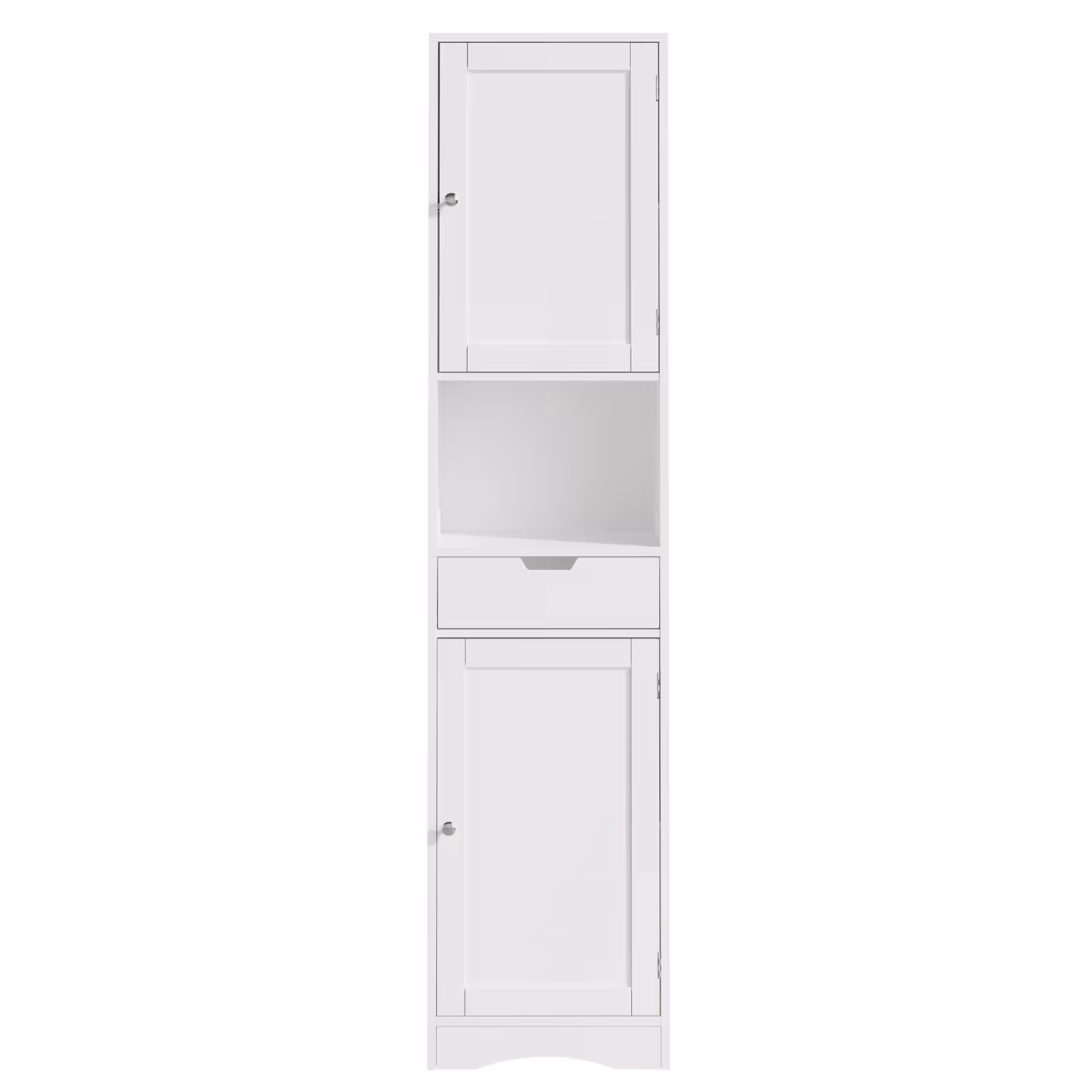 67 Tall Bathroom Cabinet, Storage Cabinet With 2 Doors & 1 Drawer, Narrow Bathroom Storage Cabinets With Adjustable Shelves, Bathroom Floor Organizer For Living Room, Entryway, Home Office, White
