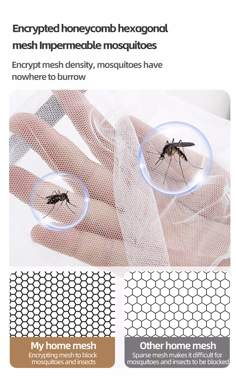 Installation Free Folding Mosquito Net For Home And Student Dormitorie Face-Covering Fine Mesh Mosquito Net