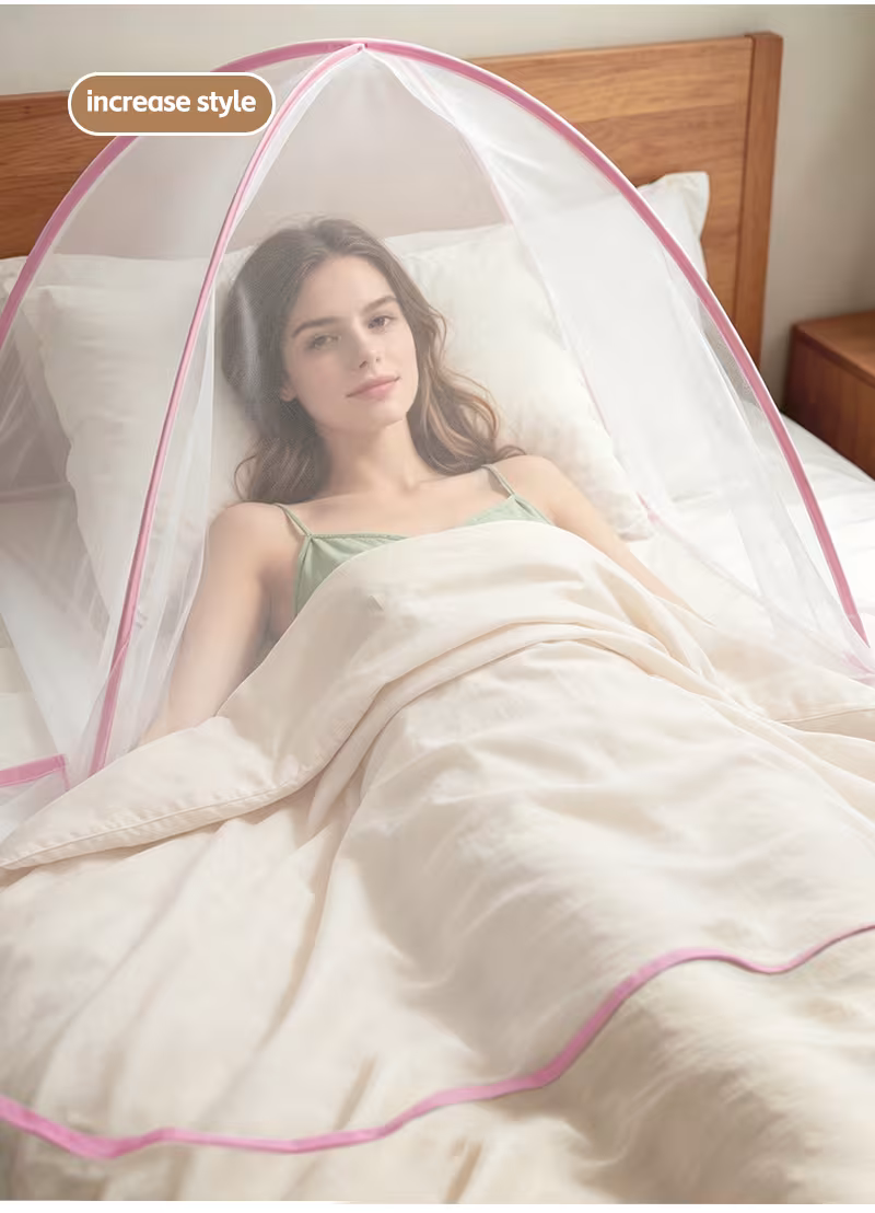 Installation Free Folding Mosquito Net For Home And Student Dormitorie Face-Covering Fine Mesh Mosquito Net