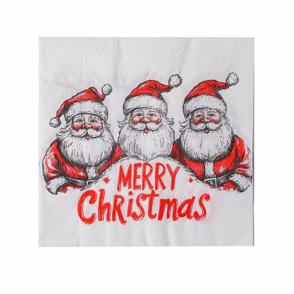 Christmas Party Square Napkins Hotel Holiday Thickeneded Food Grade Paper Towels Household Disposable Napkins