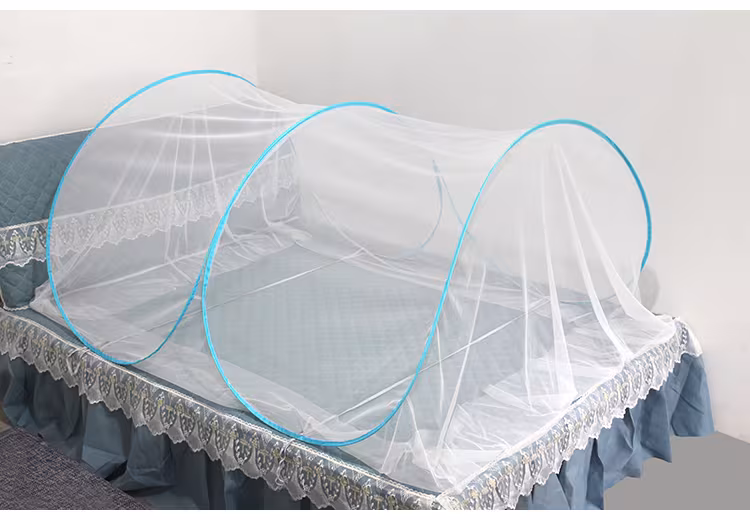 Space Capsule Double Dorm-Style Home Use 1.8-Meter Double Bed Mosquito Net No Assembly Required, Mesh Outdoor Camping Mosquito Protection Cover