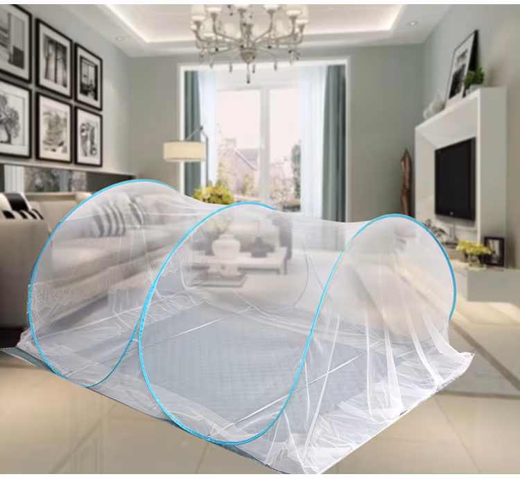 Space Capsule Double Dorm-Style Home Use 1.8-Meter Double Bed Mosquito Net No Assembly Required, Mesh Outdoor Camping Mosquito Protection Cover