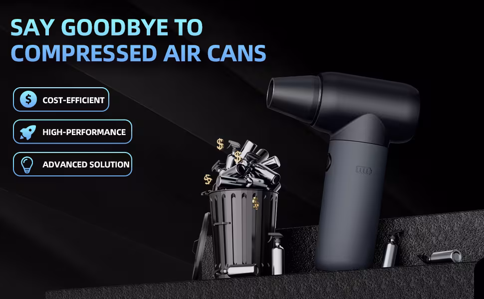 Violent Turbine E-sports Dust Blower High-speed Outdoor Bladeless Handheld Fan