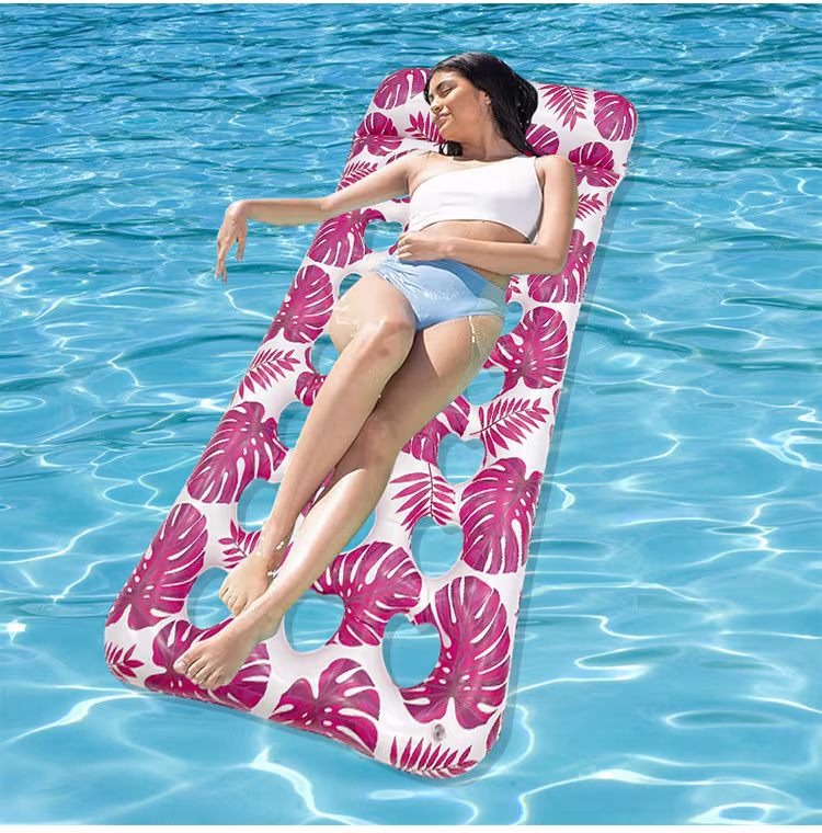 Inflatable Floating Row Thick Large Floating Bed For Water Party