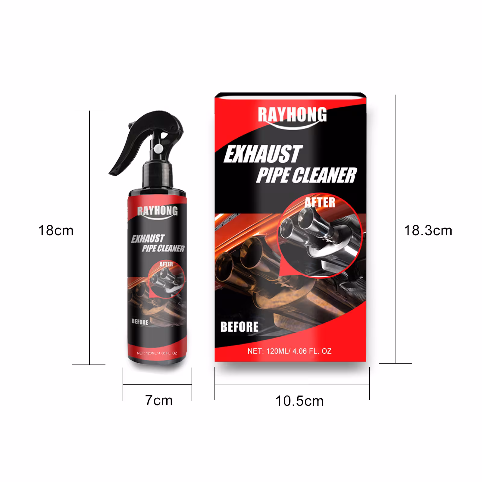 Car Exhaust Pipe Multifunctional Metal Rust Cleaner