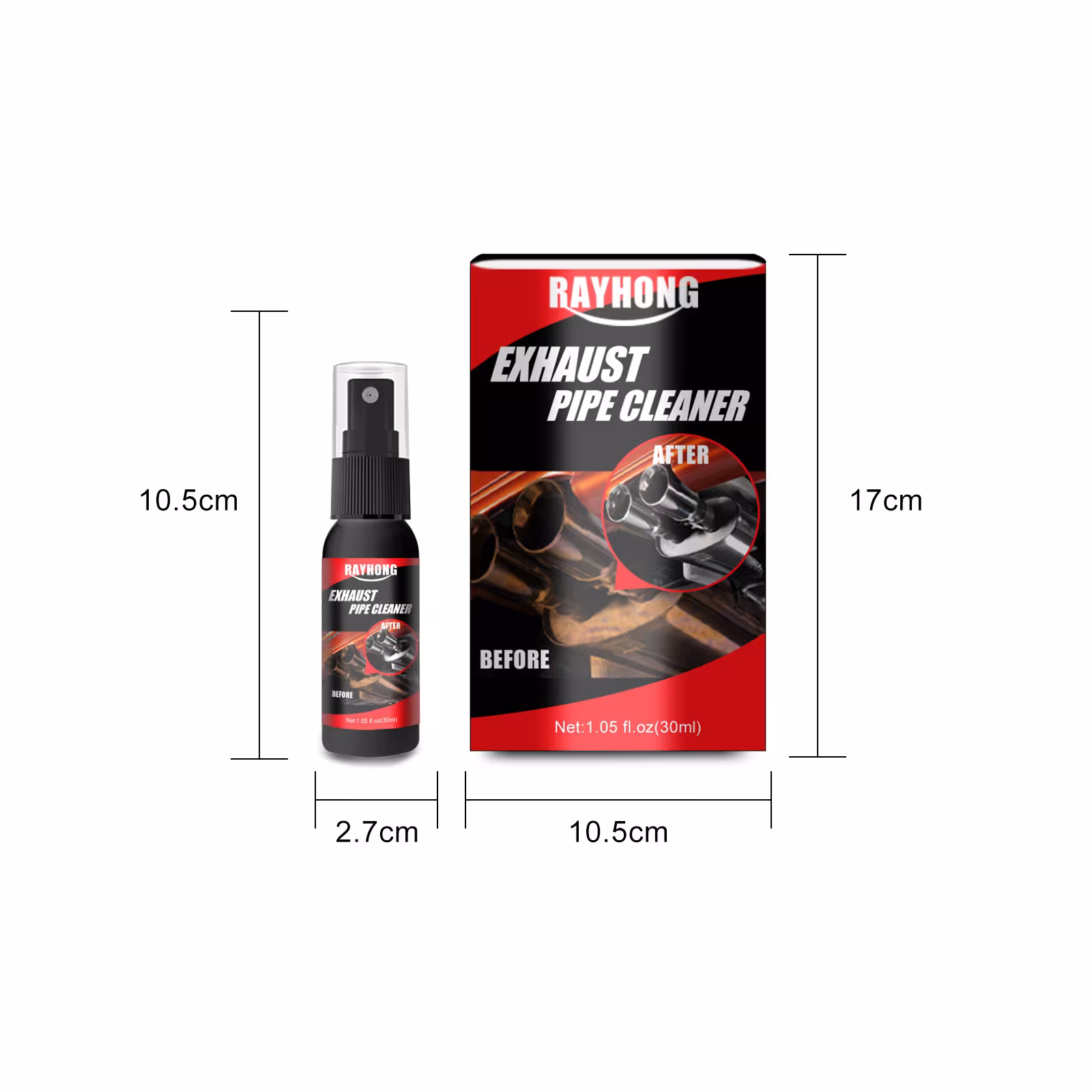 Car Exhaust Pipe Multifunctional Metal Rust Cleaner