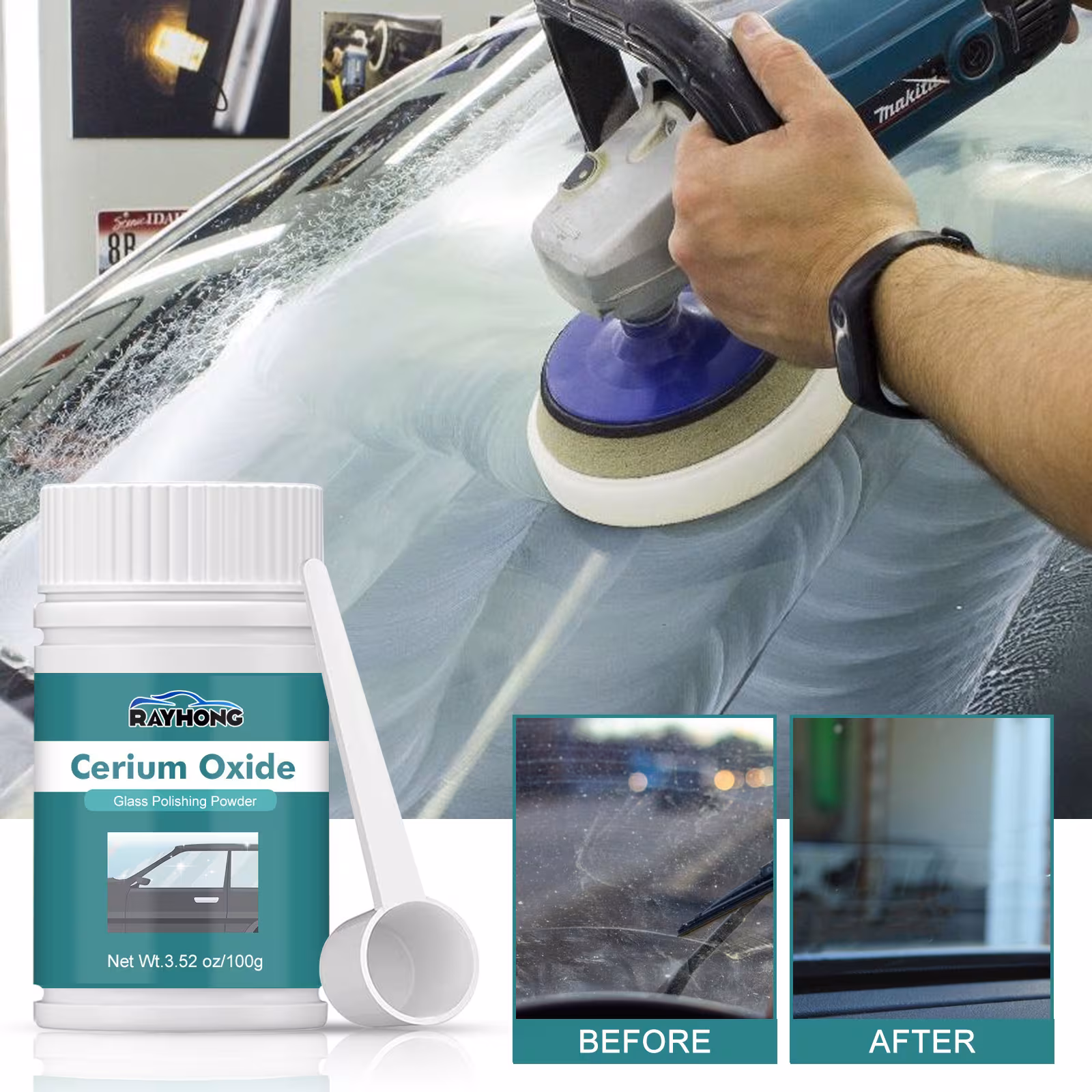 Car Scratch Repair Windshield Defogging Cleaning Powder